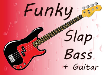 Funky slap bass loops with matching guitar loops